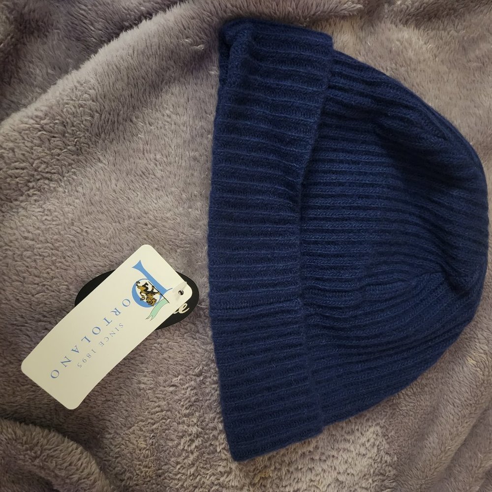 Portolano cashmere ribbed beanie